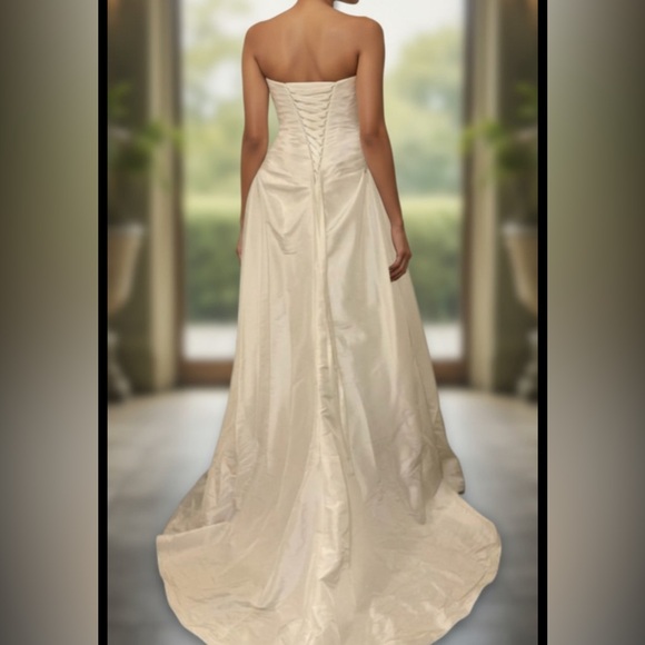 Moonlight Bridal White Wedding Dress - Picture 2 of 16